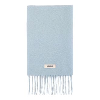Jacquemus Winter Scarves, unisex, Blue, Size: ONE SIZE Long Scarf