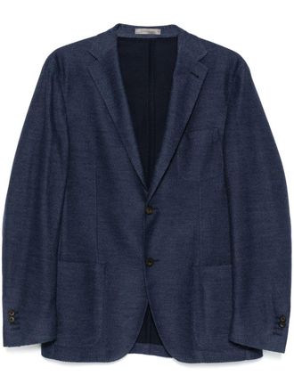 Corneliani Blazer met textuur - Blauw