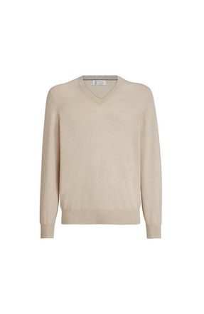 Brunello Cucinelli Cashmere sweater in Sand at Nordstrom, Size 50 It
