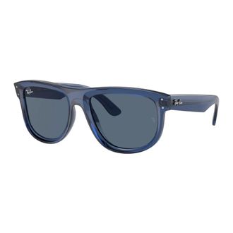 Ray-Ban Sunglasses, unisex, Blue, Size: 56 MM Boyfriend Reverse