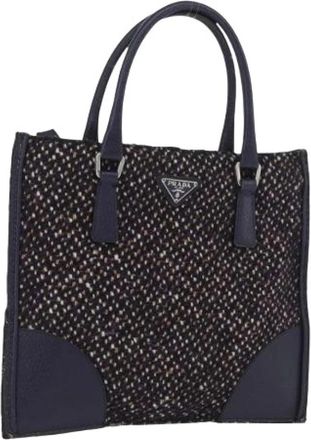 Prada Pre-owned Vintage Handtas - Dames - Vintage Handtas - Paars - ONE Size - Katoen - Vintage