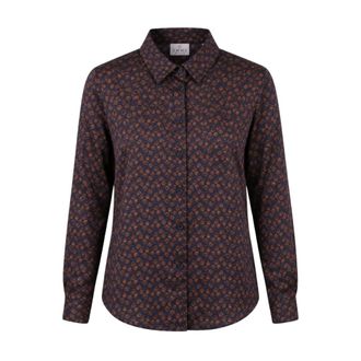 Marella Emmdenaro Shirt - Dames - Blouses & Shirts - Blauw - Maat: 2XS Satijn
