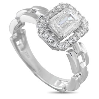 Luxury Bazaar 18K White Gold 1.25ct Diamond Ring ALR-20068