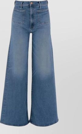 Mother high rise wide leg denim trousers