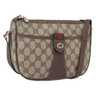 Gucci Pre-owned Cross Body Bags, female, Beige, Size: ONE SIZE Pre-owned Plastic Cross Body Bag