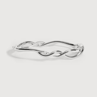 Monica Vinader Sterling Silver Ochre Bangle