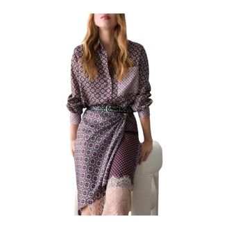 Liu Jo Printed Twill Blouse - female - Liu Jo - Shirts - Multicolor - XL - Blouses & Shirts