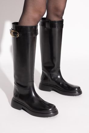 Tod's Leather Boots, Womens, Black