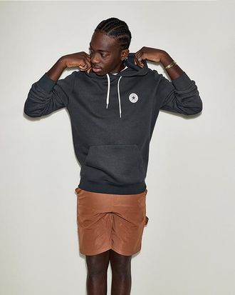 Converse Mens Chuck Patch Hoodie in Converse Black at Nordstrom, Size Xx-Large