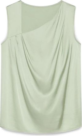 Fiorella Rubino Sleeveless Tops - Dames - Tops zonder mouwen - Groen - 2XL - Satijn - Tops