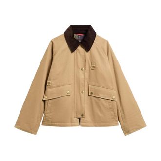 Barbour Jassen, Dames, Beige, S, Katoen, Daphne Casual Jas