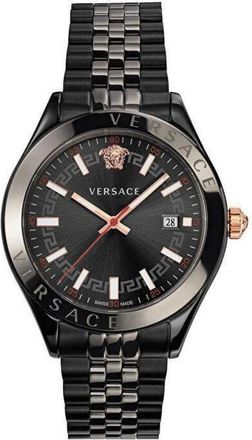 Versace Accessoires, Heren, Zwart, ONE Size, Hellenyium Horloge