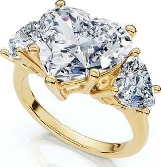 Pompeii3 Certified 5Ct Heart Shape Diamond Engagement Ring 14k Gold or Platinum Lab Grown