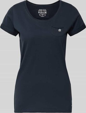 G.I.G.A. DX T-Shirt mit Brusttasche Modell GS23 in Dunkelblau, Gr&ouml;&szlig;e 40
