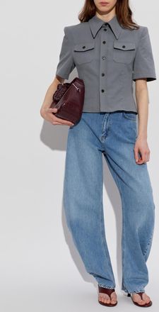 Willy Chavarria Short-sleeved Shirt, Womens, Grey