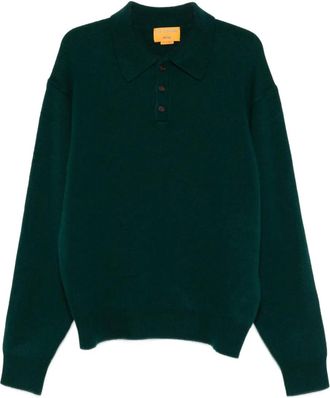 Guest In Residence Polo con abbottonatura - Verde