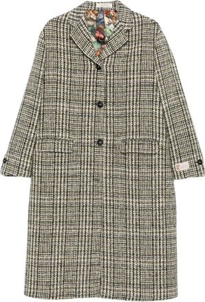 Massimo Alba Cappotto con risvolti a quadri - Toni neutri