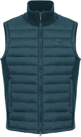 Colmar Fitness, Heren, Groen, XL, Katoen, Gilet met gebreide inzetstukken