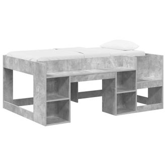 vidaXL Cama Infantil Con Almacenamiento Gris Hormig&oacute;n 80 X 160 Cm Vidaxl