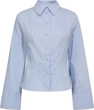 Co'Couture Dames, Blouses & Shirts, Blauw, Maat: XL Katoen
