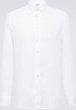 Etro Logo linen shirt