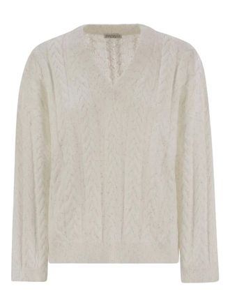 Brunello Cucinelli Dazzling trui met pailletten - Wit
