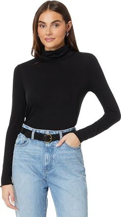 Splendid Bamboo Turtleneck Long Sleeve Womens Clothing Black : MD (Womens 6-8), Elastane/Polyester/Viscose