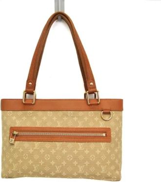 Louis Vuitton Tweedehands Canvas handtassen - Dames - Vintage Shopper - Beige - ONE Size - Vintage