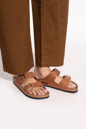 Birkenstock Arizona BS Slides, Womens, Brown