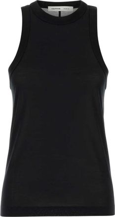 Carven Jt 225 T-Shirt - Dames - Tops zonder mouwen - Zwart - XS - Tops