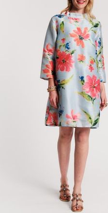 Frances Valentine Diplomat Mini Dress Georgia Print in Light Blue/multi at Nordstrom, Size X-Large