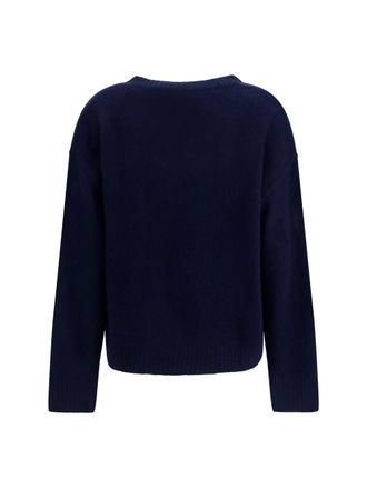 Lisa Yang Womens Sweater Lova Navy Cashmere (capra Hircus) Sweatshirts