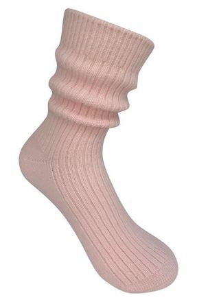 High Heel Jungle Cashmere Blend Cloud Socks in Baby Pink at Nordstrom