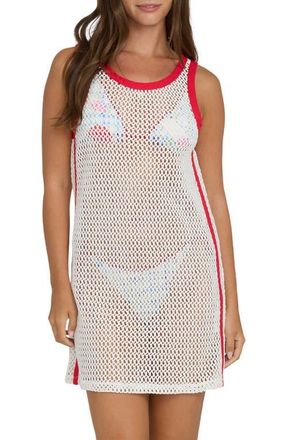 Billabong Lottie Hall Youre A Star Open Stitch Minidress in Salt Crystal at Nordstrom, Size X-Large