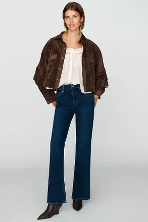 Paige Petite Laurel Canyon High Rise Bootcut Jeans
