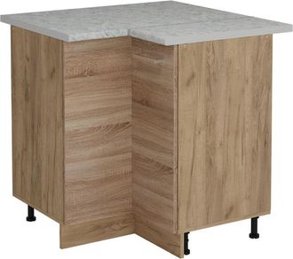 Vicco Armario De Esquina R-line, Sonoma, 75.6 Cm Et M&aacute;rmol