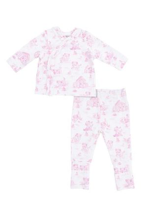 Angel Dear Puppy Take Me Home Top & Pants Set in Pink Ivory at Nordstrom, Size Newborn