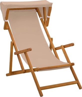 vidaXL Silla De Terraza 3 Posici&oacute;n Madera De Eucalipto Maciza Topo Vidaxl