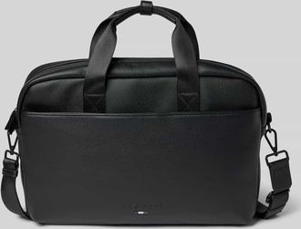 Bugatti Laptoptasche mit Label-Detail Modell RICO in BLACK, Größe 1