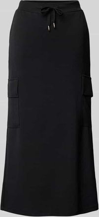 Soyaconcept Midirock mit Cargotaschen Modell Banu in BLACK, Gr&ouml;&szlig;e M