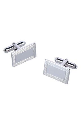 Trafalgar Store Sterling Silver Rectangle Cuff Links at Nordstrom