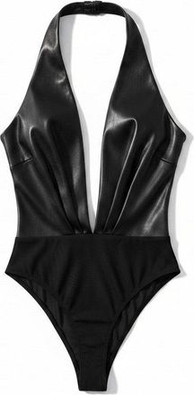 Andamane Faux leather bodysuit Woman M