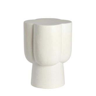 Light & Living Mesa Auxiliar Cer&aacute;mica Mate Crema Light & Living