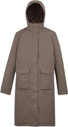 Regatta Yarli Longline Waterproof Jacket in Mocha And Cocoa at Nordstrom, Size 14