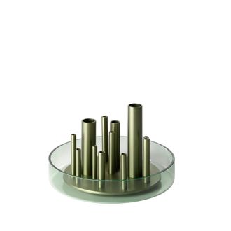 Fritz Hansen Ikeru Vase Low, Forest green