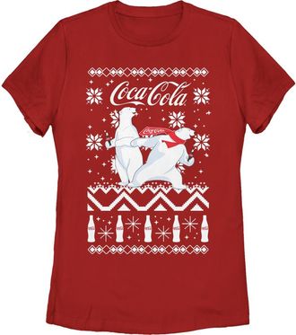 Coca Cola Ware Womens Coca Cola Ugly Christmas Polar Bear Graphic T-Shirt in Red at Nordstrom, Size Xx-Large