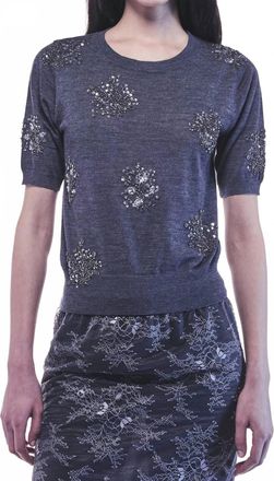 Liviana Conti Jacqueline Wool Knit Sweater In Anthracite