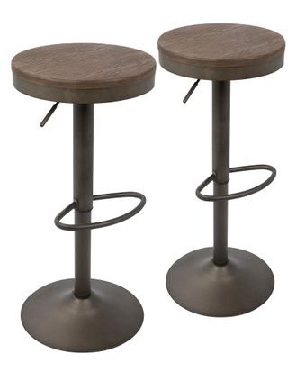 LumiSource Set Of 2 Dakota Barstools