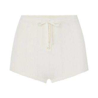 Elisabetta Franchi Dames, Korte broeken, Beige, Maat: 2XL Zijde