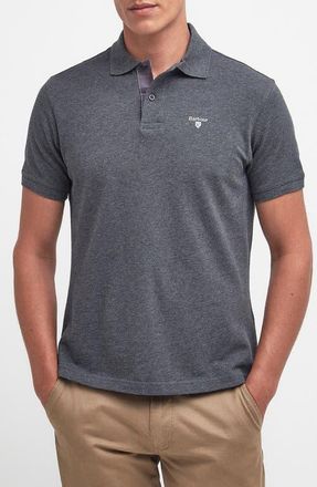 Barbour Regular Fit Tartan Piqu&eacute; Polo in Slate Marl at Nordstrom, Size Xxx-Large
